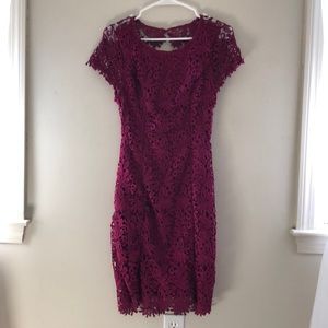 Lulu’s Magenta lace dress